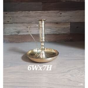 Tall Vintage Brass chamber candlestick